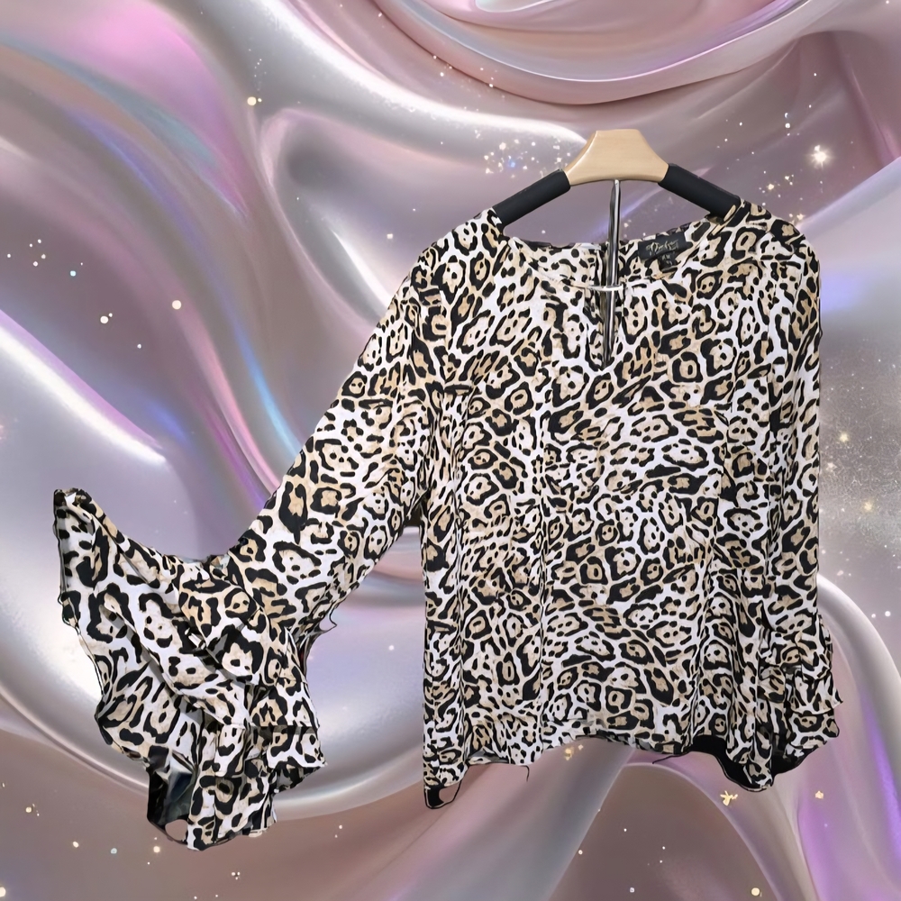 Thalia Sodi Animal Print Top
